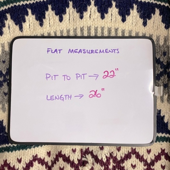 Sheep Landia Jacquard Crew Neck Wool Knit Sweater L - Picture 4 of 15